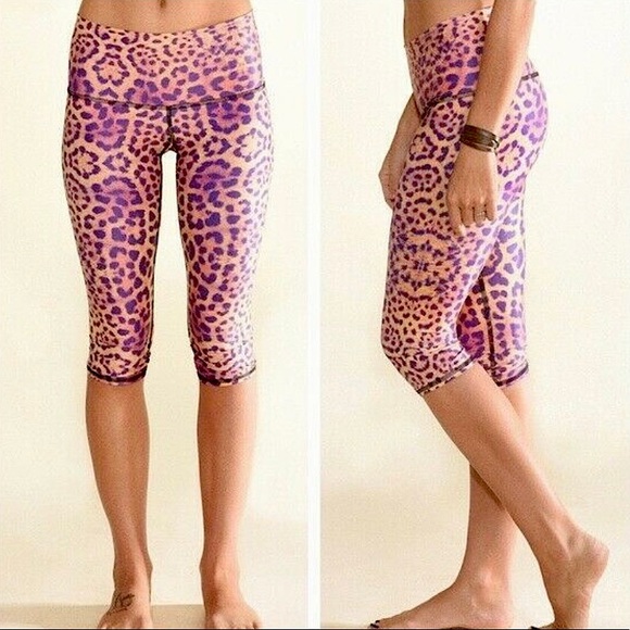 teeki | Pants u0026 Jumpsuits | Teeki Yoga Pant Hot Pant Purple Awakening  Leggings Xs Pilates Capri Crop Cheetah | Poshmark